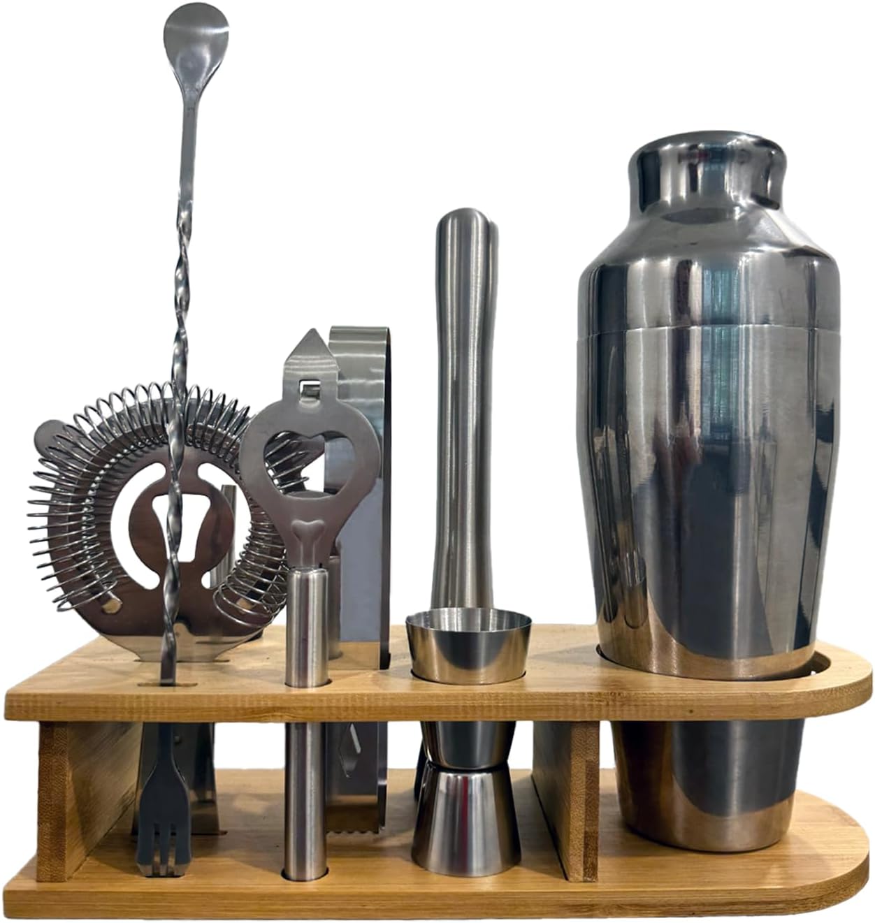BrightAura Cocktail Shaker Set - Mix Drinks Like a Pro!