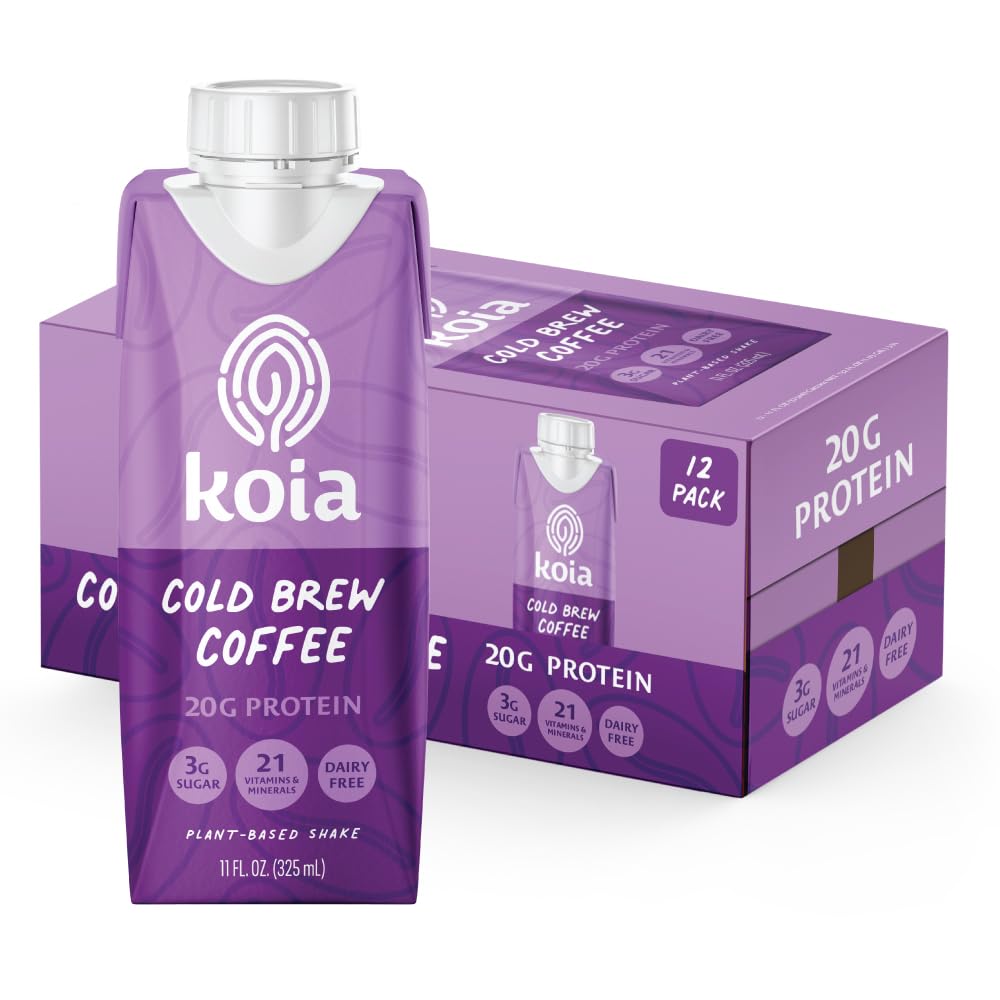 Koia Plant Based Protein Shake with Cold Brew Coffee Flavor