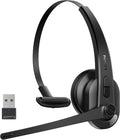 Wireless Headset with Mic for Work - ENC Bluetooth 5.3, 65h Battery