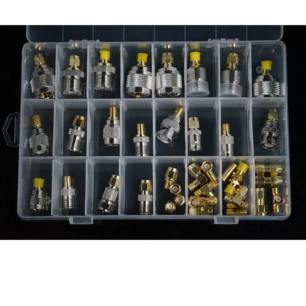 38 Types RF Coaxial Adapter Connector Set for Versatile Use