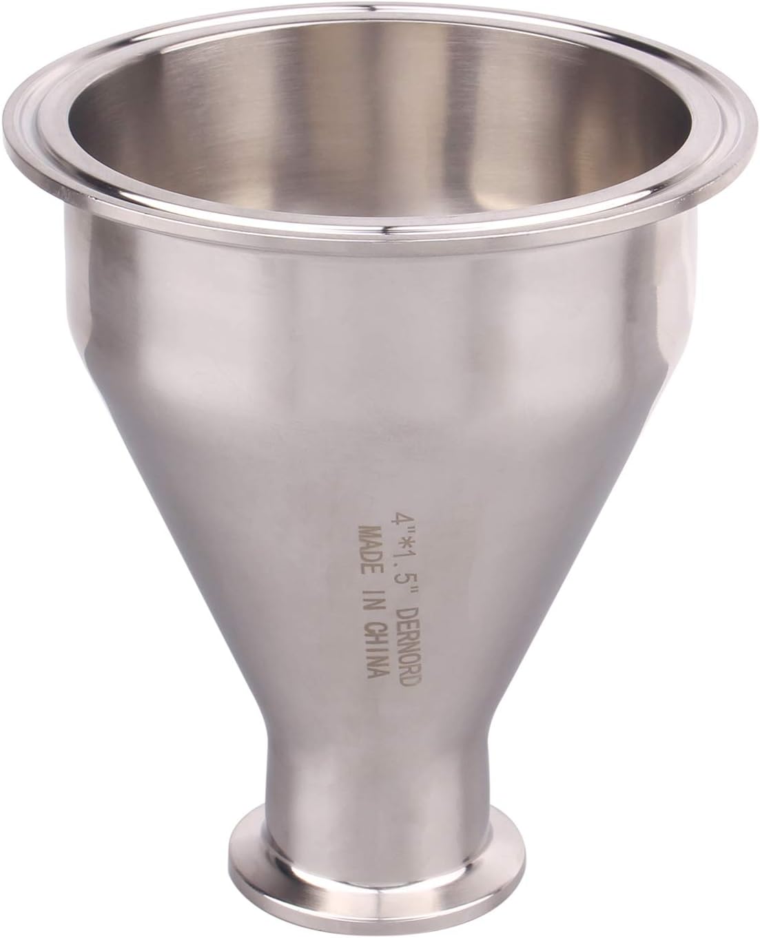 DERNORD Sanitary Fitting Reducer for 4in to 1-1/2in Tubes