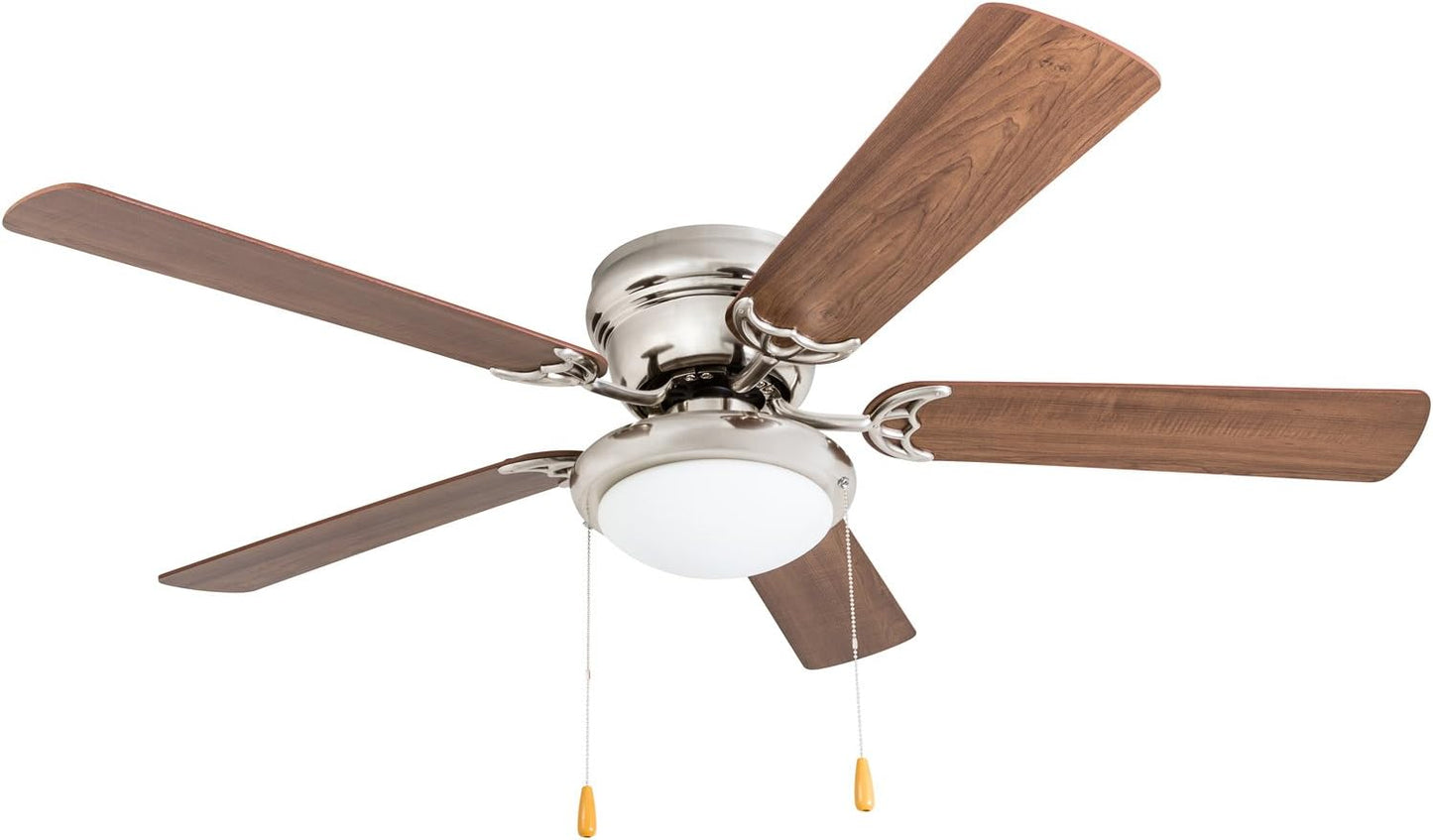 Portage Bay 50252 Hugger 52in Brushed Nickel Ceiling Fan Review