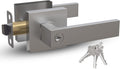 Mega Handles ROBELL Entry Lever Satin Nickel - Heavy Duty Locking