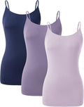 DAVID ARCHY Bamboo Rayon Camisole 3-Pack - Soft, Breathable Layering