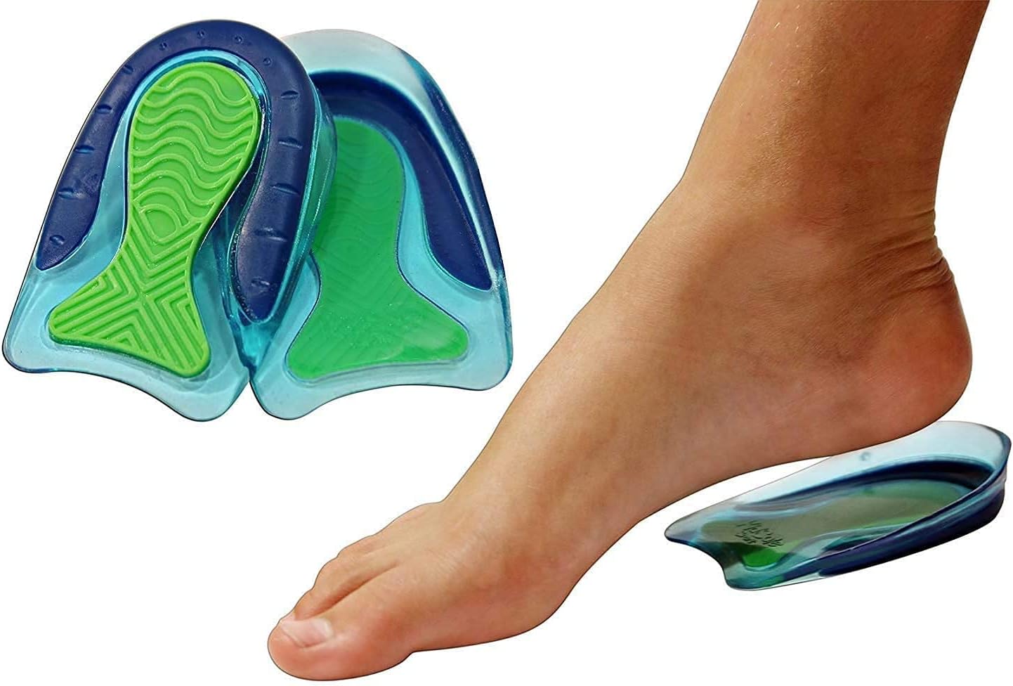 KidSole Sport Traction Gel Heel Cups for Sensitive Heels Relief