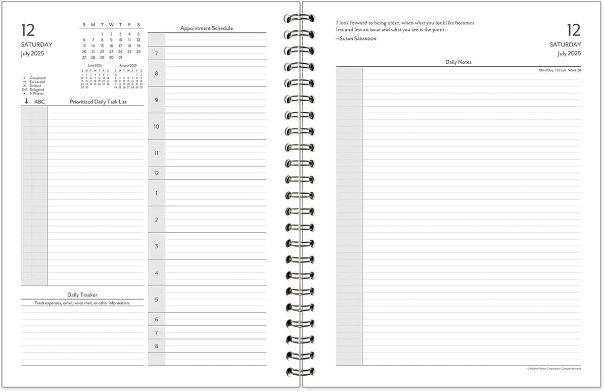 Compass Two Page Per Day Planner for Effective Daily Planning