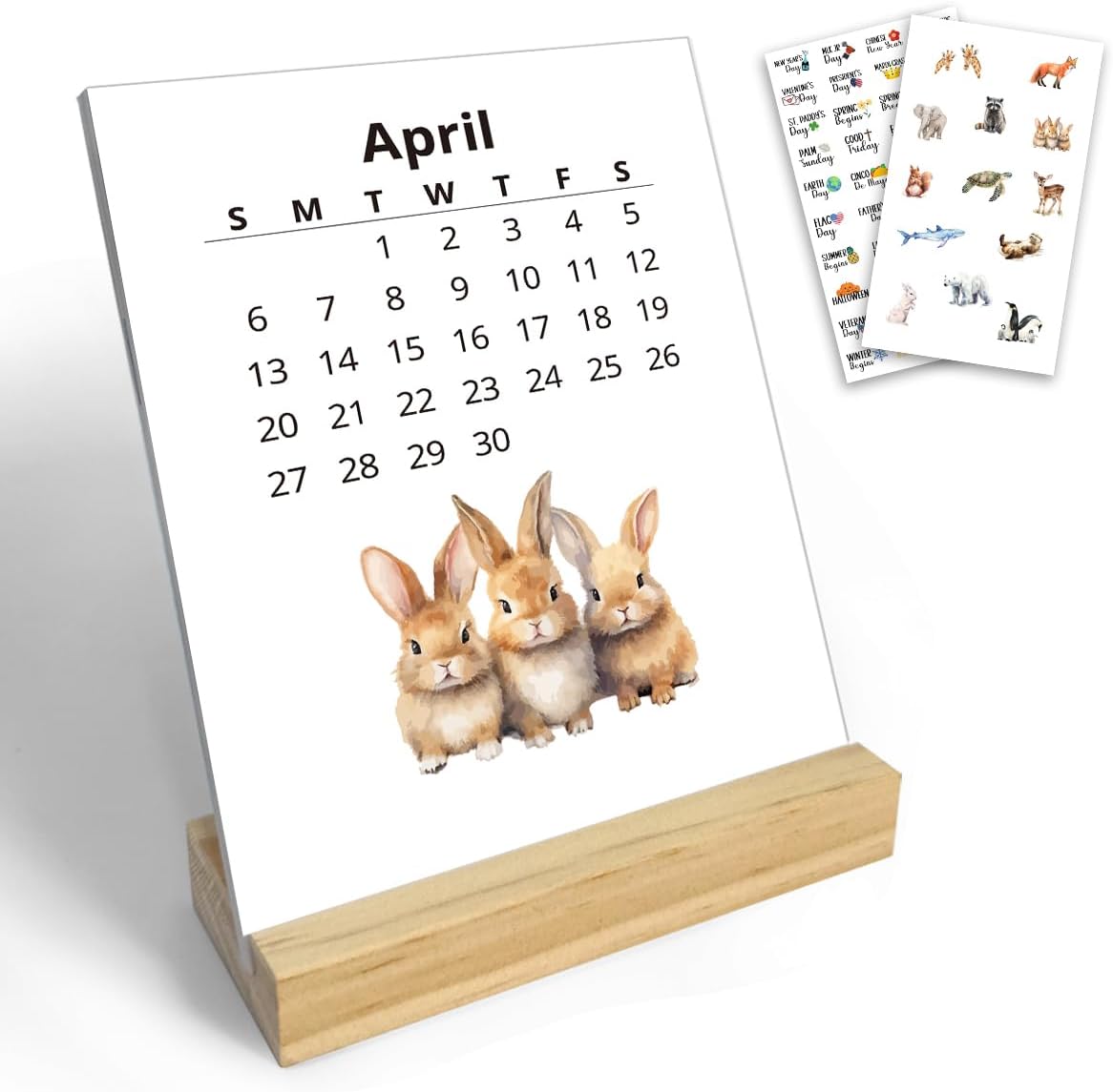 Animal Art Desk Calendar: 12 Months of Delight!