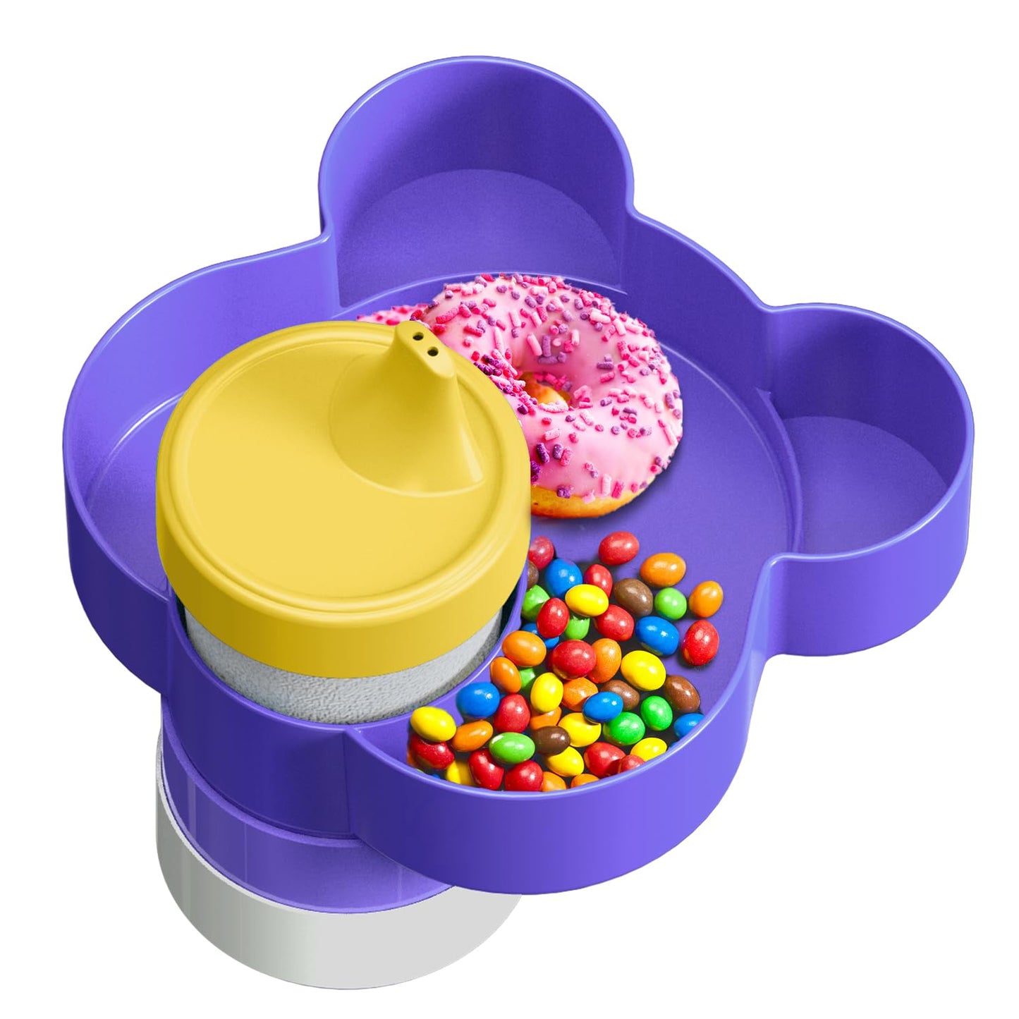 360 Rotatable Kids Car Seat Tray - Snack & Toy Holder