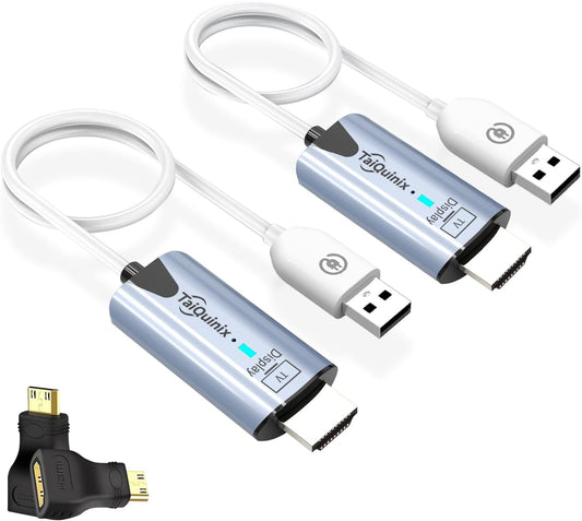 2025 Upgraded Wireless HDMI Transmitter and Receiver for 4K