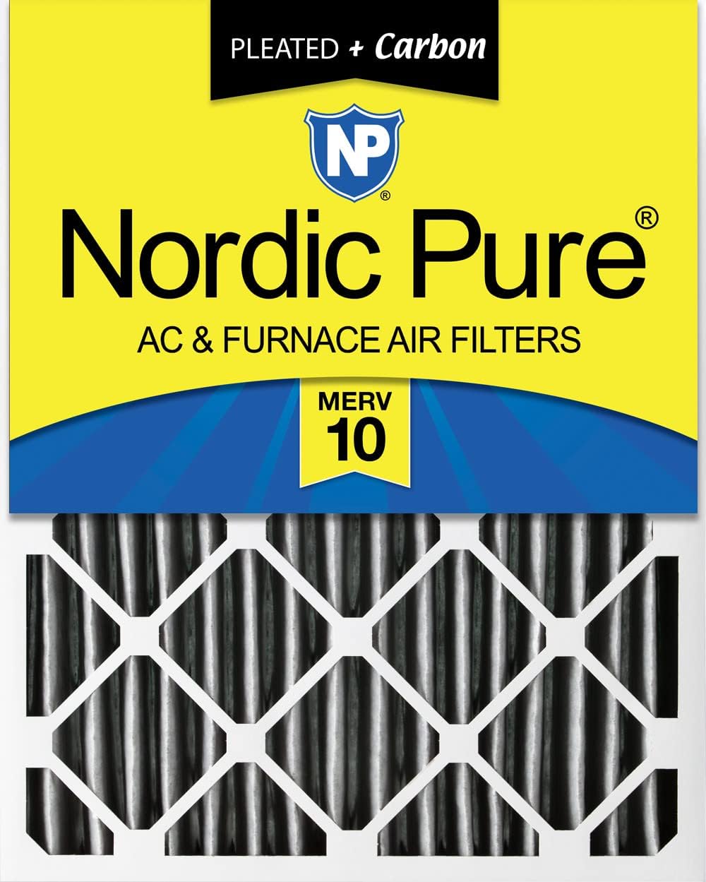 Nordic Pure 16x20x4 Furnace Air Filters with MERV 10 Rating