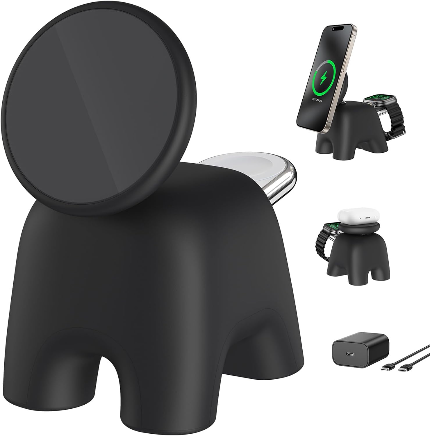 Fast 15W Wireless Charging Station for iPhone & Apple Watch - AOK-AOK