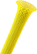 1 in PET Expandable Braided Sleeving 65FT - Neon Yellow Visibility