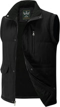 Flygo Men's Winter Warm Padded Puffer Vest - Lightweight Insulation 60