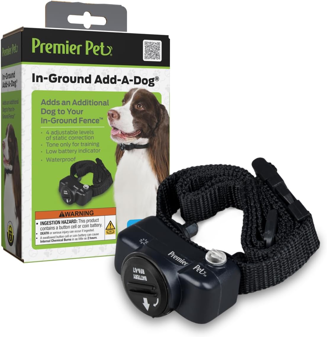 Premier Pet In-Ground Add-A-Dog Collar for Dog Yard Safety