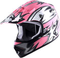 WOW Youth Motocross BMX MX ATV Dirt Bike Helmet Star Matt Pink - Safe