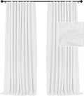 Blackout Curtains 2-Panel Linen Textured Room Darkening - Full