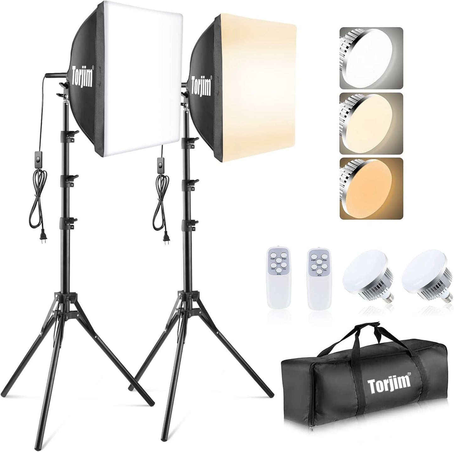 Torjim Softbox Photography Lighting Kit for Stunning Shots