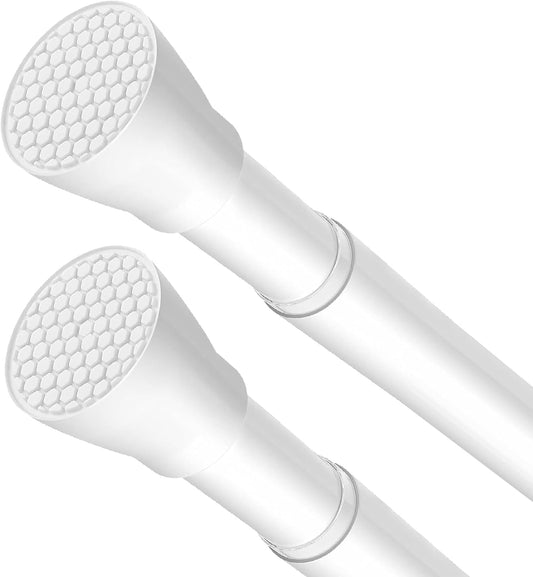 Shower Curtain Rod Tension Rod 45 to 77 Inch Adjustable 2PCS
