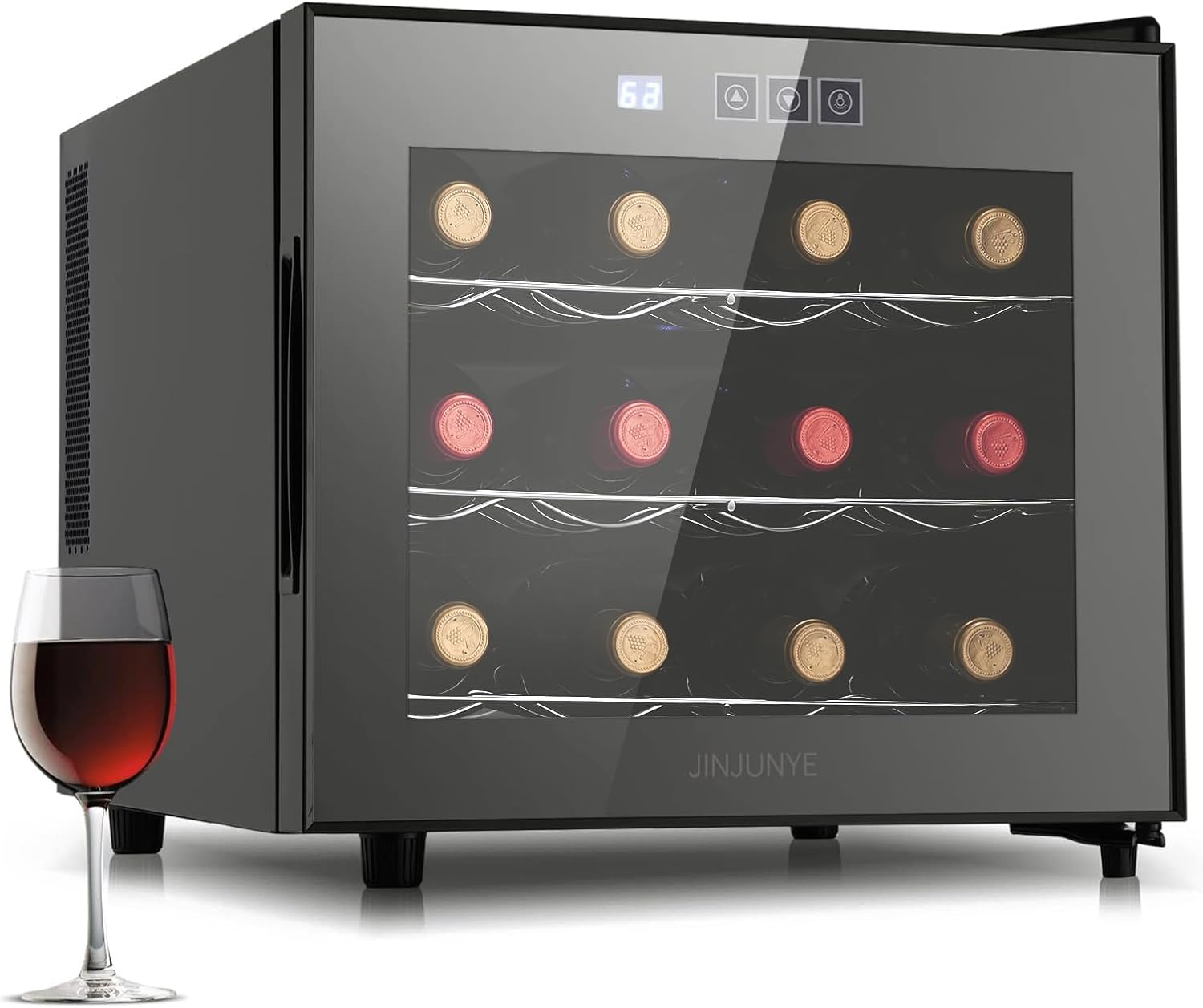 12 Bottle Wine Cooler Refrigerator for Home and Office Use