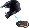 Adult Motocross Helmet Carbon Fiber Black - DOT Approved Light