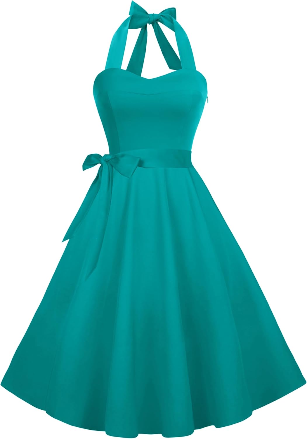 Halter Retro Vintage Cocktail Sundress for Women by Hanpceirs