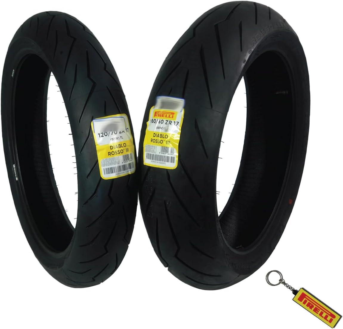 Pirelli Diablo Rosso III Motorcycle Tire Set for Sport Bikes