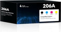206A Toner Cartridge 4 Pack High Yield Replacement - Reliable Prints