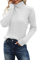 Esobo Women's Classic-fit Cable Mockneck Sweater - Cozy Everyday Layer