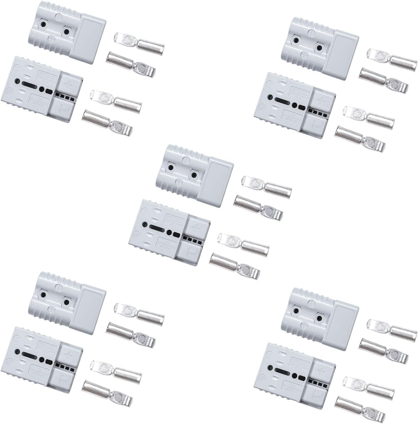 10 Pcs 1/0 Gauge 175 Amp Battery Quick Connect Kit for Towing