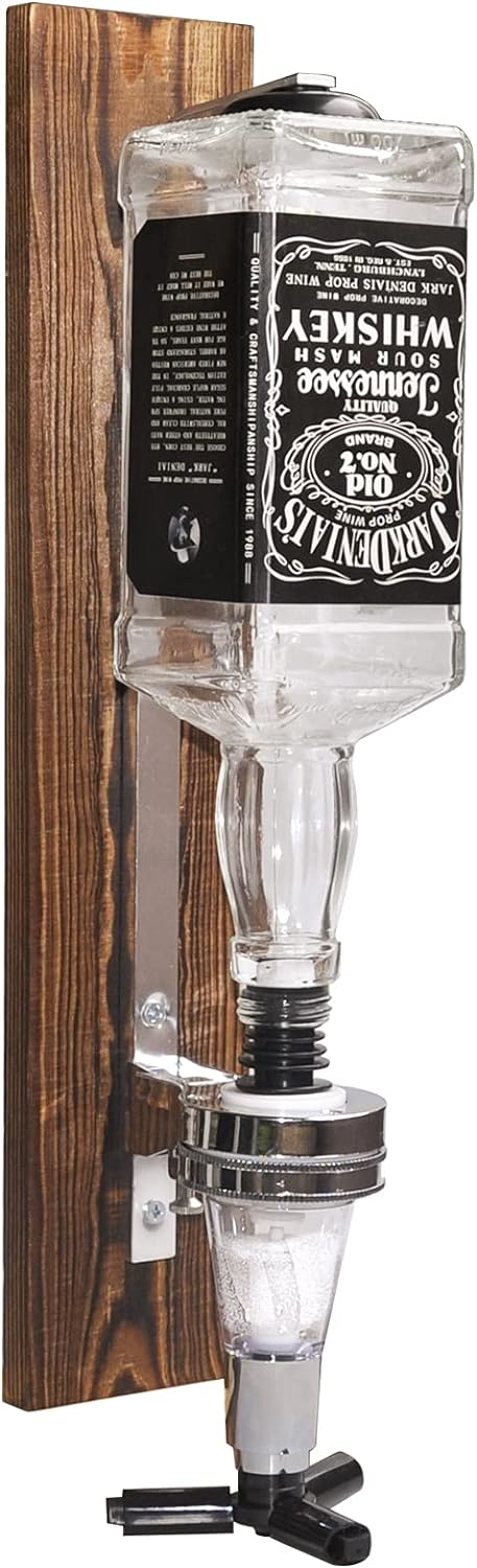 Wooden Wall Liquor Dispenser for Stylish Home Bars