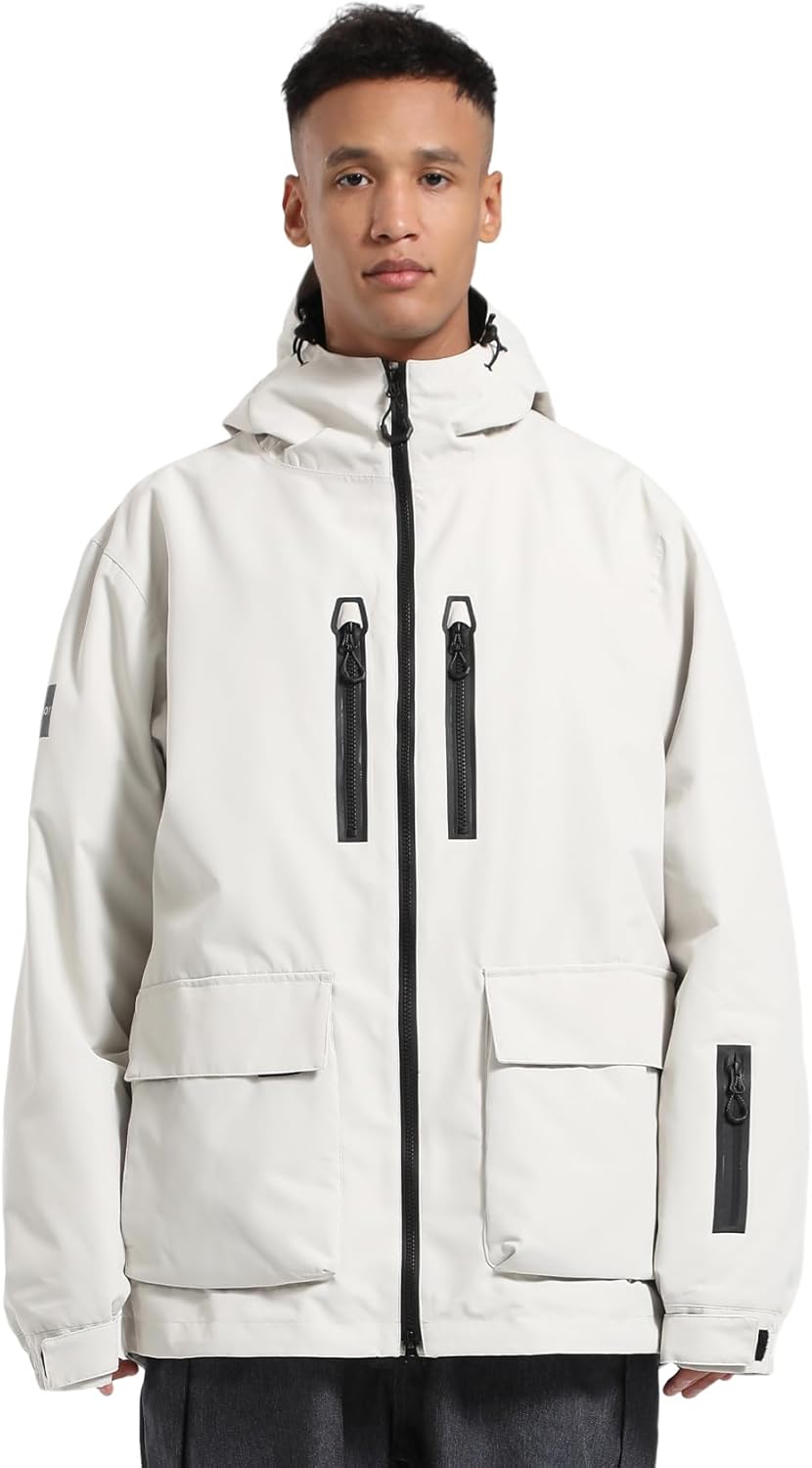 GSOU SNOW Men's Ski Jacket - Insulated & Waterproof