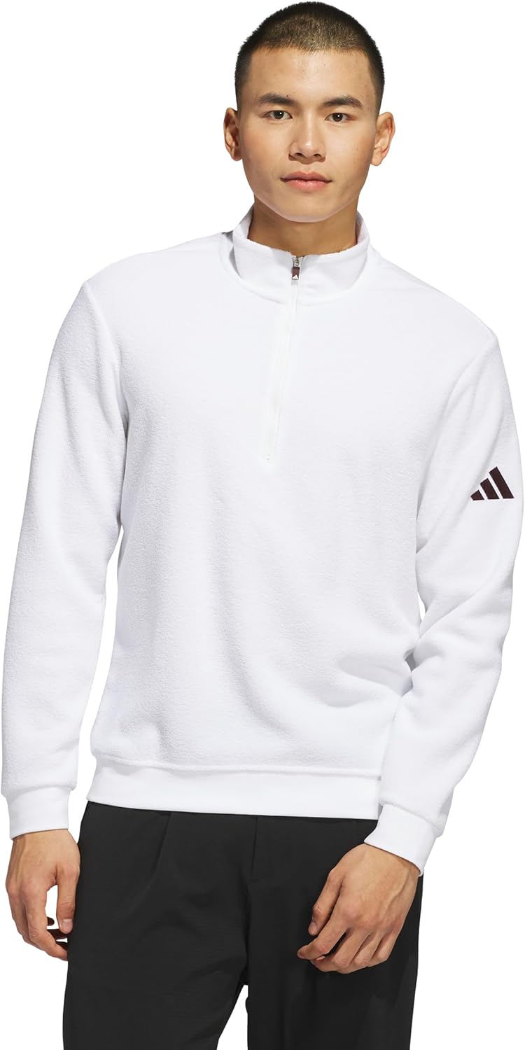adidas mens Ultimate365 Terry Cloth Quarter-zip Pullover Review