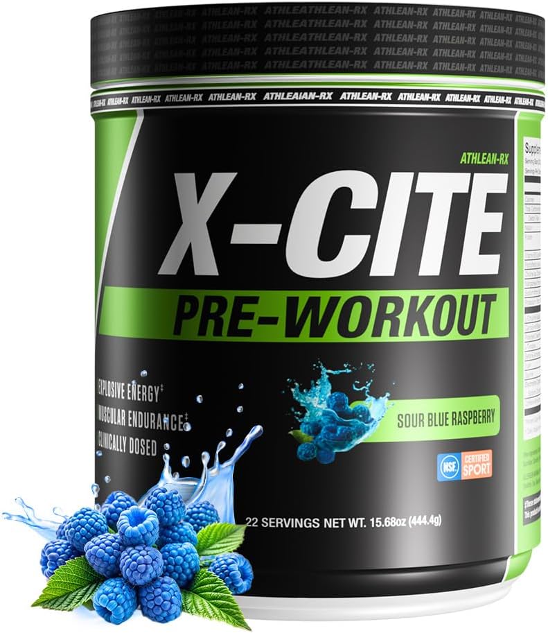 X-CITE Pre-Workout for Enhanced Energy, Focus & Muscle Pump