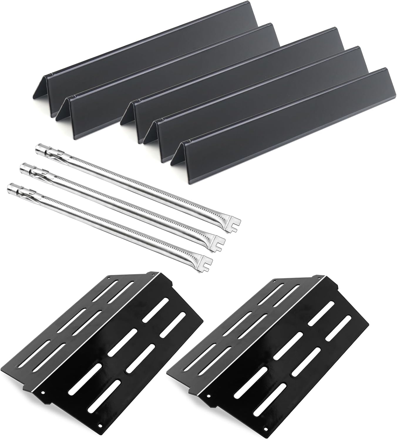 Porcelain-Enameled Flavorizer Bar and Heat Deflector Kit for Grills