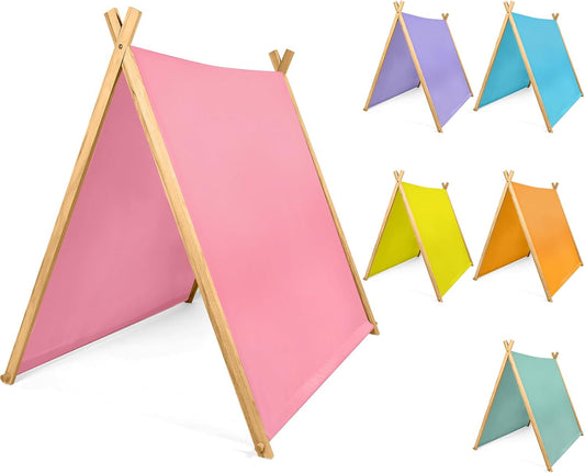 Colorful Foldable Teepee Tents for Kids - Bulk Pack