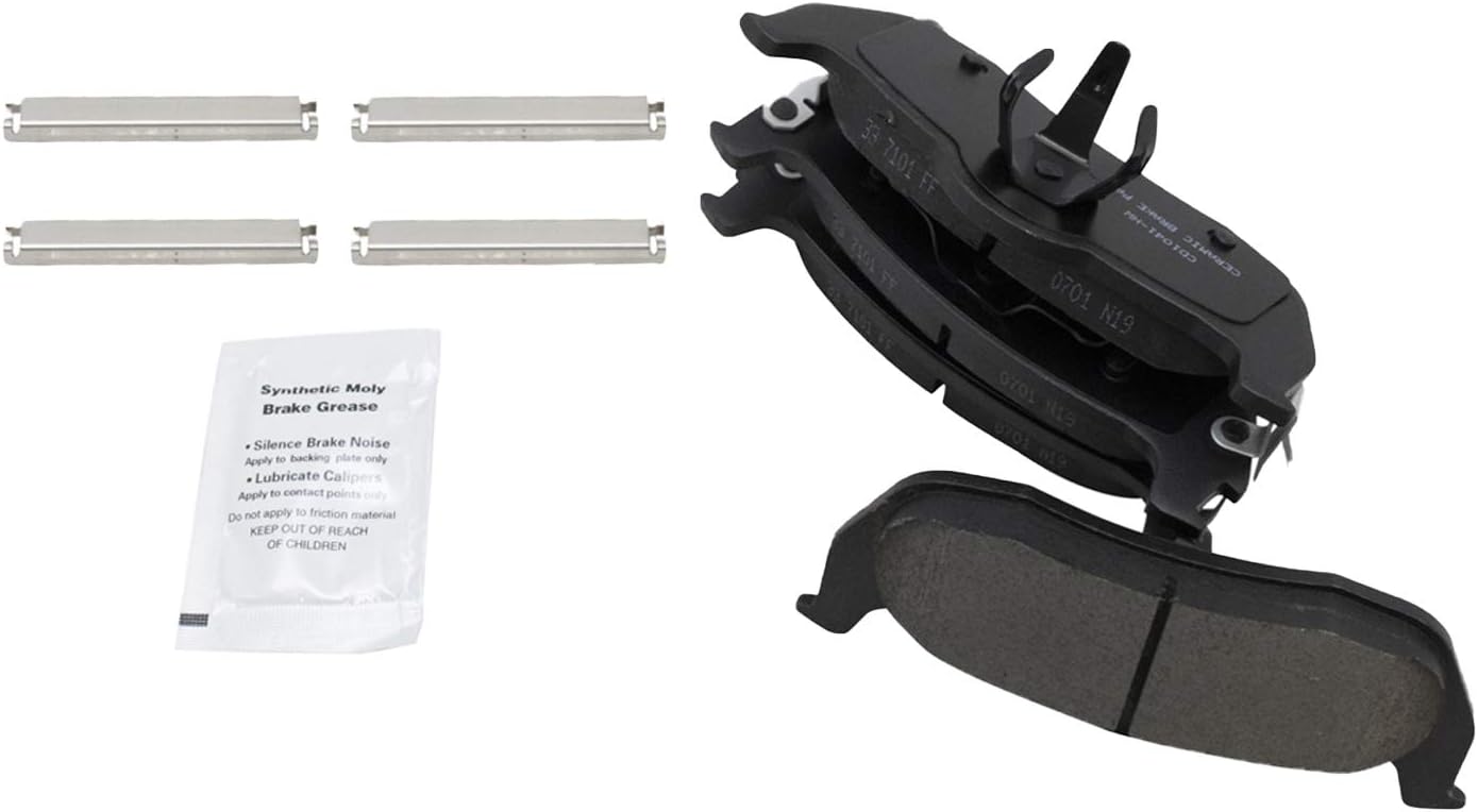 TRQ Rear Brake Pads Ceramic for INFINITI QX56 and Jeep Commander