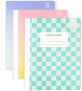 Yoobi 1 Subject Composition Notebook Set - Cute Wide Ruled 3 Pack