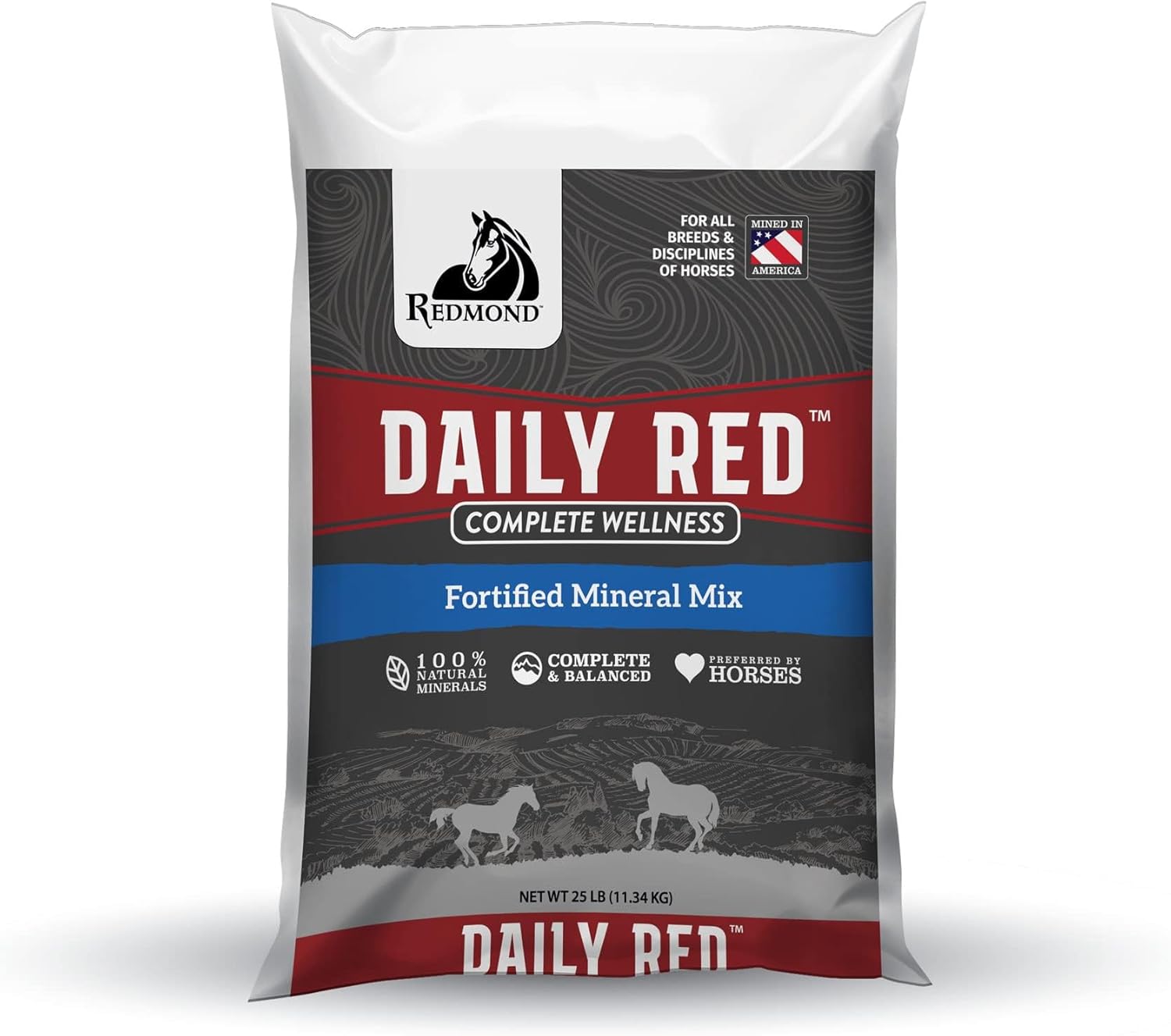 Daily Red Complete Wellness Mineral Mix Supplement for Horses