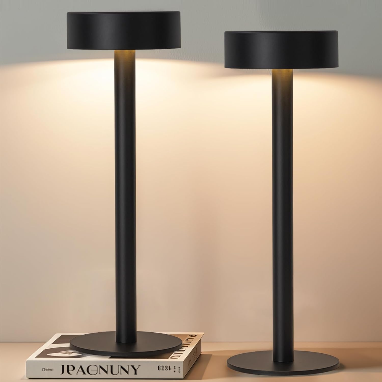Briever Cordless Lamps: 3 Color Dimming, Rechargeable