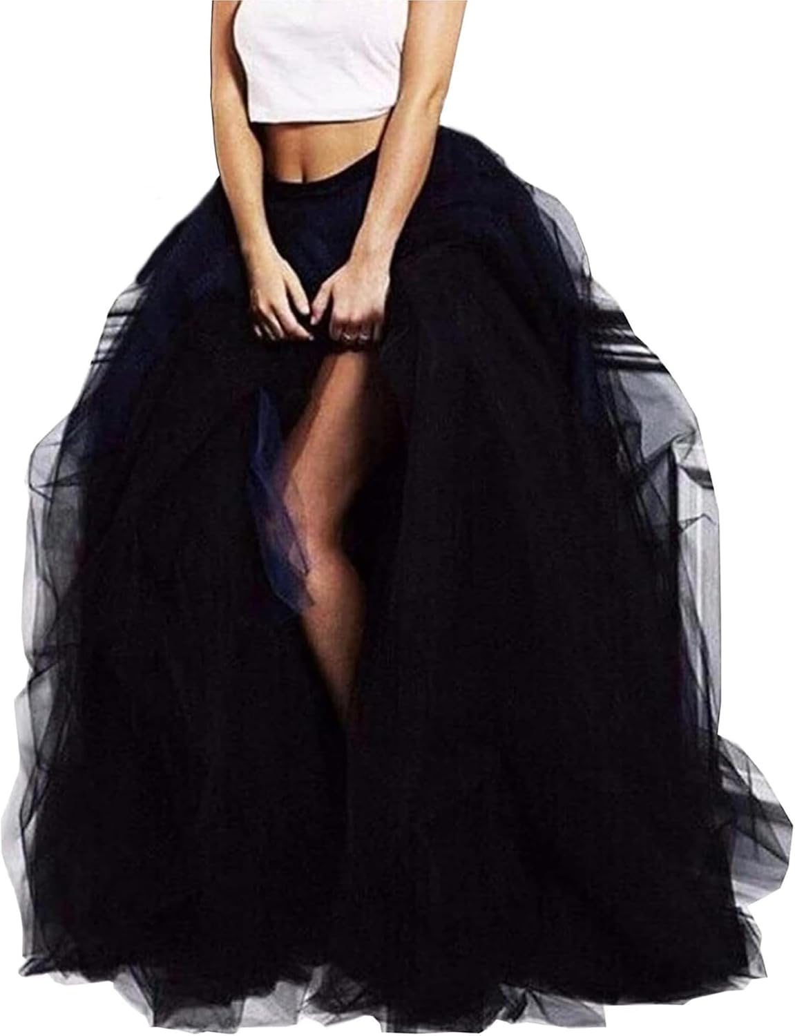 Lisong Women Maxi Tulle Skirt for Special Occasions