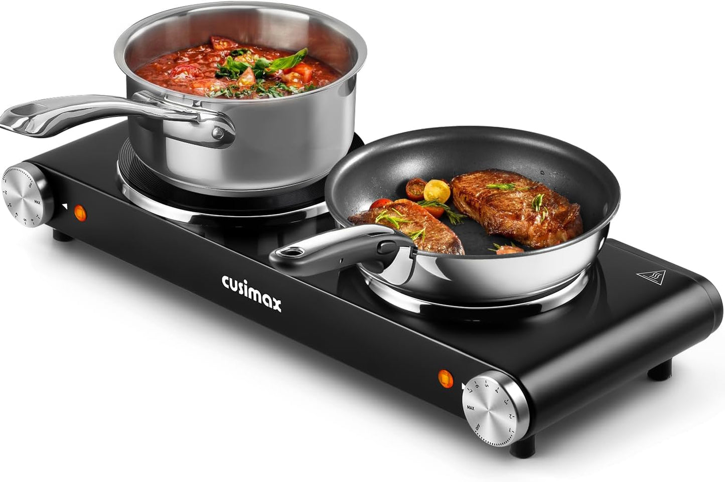 CUSIMAX Double Hot Plates Electric Burner for Efficient Cooking