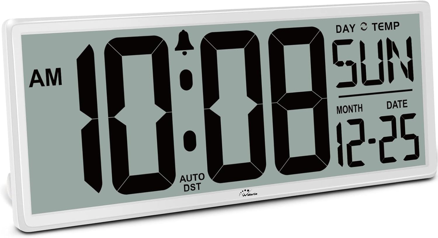 Large Digital Wall Clock with Jumbo Numbers for Easy Reading