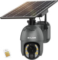 5MP Security Camera Outdoor with 10X Optical Zoom - Cellular Solar