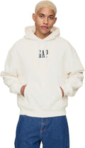 GAP Men's Logo Corp Hoodie - Classic Everyday Fleece