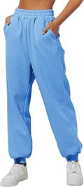 Womens Baggy Cinch Bottom Sweatpants Joggers High Waist - Cozy Fit