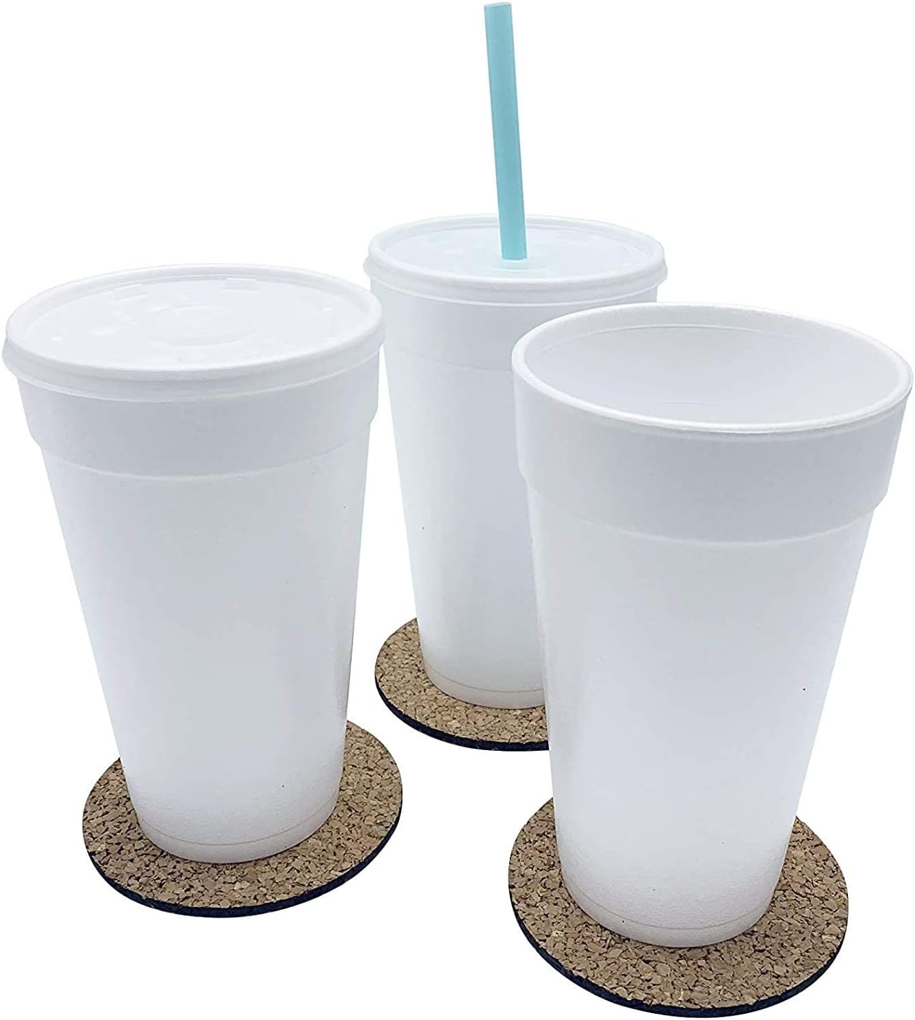 Disposable Foam Coffee Cups 20 Ounce for Hot Drinks 50 Count