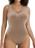 Women's Shaping Mid-Thigh Bodysuit Tummy Control Seamless - Slim Fit