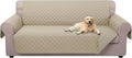 Reversible Sofa Cover for 3 Cushion Couch Sand/Beige - Water Resistant