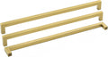 goldenwarm Kitchen Cabinet Handles Brass Drawer Pulls 18 in