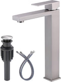 ARCORA Vessel Sink Faucet Brushed Nickel Single Handle Tall Faucet